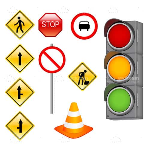 Traffic sign RVV D03 - Passing left or right mandatory - Traffic Safety  Systems